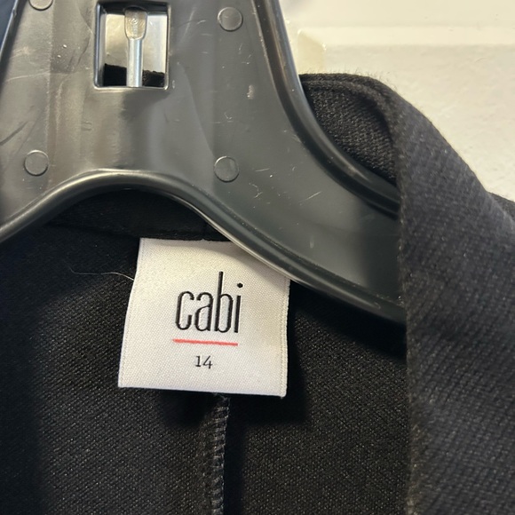 Black ponte knit Cabi blazer - Picture 2 of 4